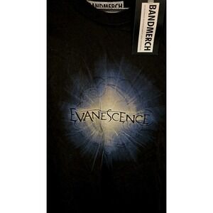 Evanescence Shine Logo Band T-Shirt Black Official Rock Off BandMerch‎ NWT L